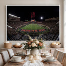 Framed Texas Tech Red Raiders Stadium Canvas, Texas Tech Red