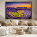 The Louisiana State University Tigers Football Team Print - by MyGreatCanvas | Canvas Wall Art Prints | Photo Prints & Wall Decor