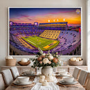 The Louisiana State University Tigers Football Team Print -