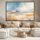 Abstract Landscape Wall Art Canvas Print - Warm Tones of