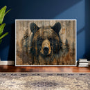 Abstract 399 Bear Wall Art | Rustic Cabin Wall Decor with