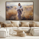Jesus the Good Shepherd Wall Art Canvas Print - Lost Lamb