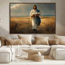 Jesus Shepherd Wall Art | Ready to Hang Triptych Canvas of