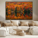 Fall Foliage Wall Art - Autumn Reflection Canvas Print, by MyGreatCanvas | Canvas Wall Art Prints | Photo Prints & Wall Decor