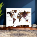 World Map Canvas Print – Detailed Map of the World Wall Art by MyGreatCanvas | Canvas Wall Art Prints | Photo Prints & Wall Decor