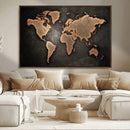 World Map Canvas Print – Framed Travel Map Wall Art for by MyGreatCanvas | Canvas Wall Art Prints | Photo Prints & Wall Decor