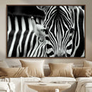 Zebra Wall Art – Zebra Close Up Wall Art – Framed Black by MyGreatCanvas | Canvas Wall Art Prints | Photo Prints & Wall Decor