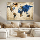 World Map Canvas Print – Detailed Map of the World Wall Art by MyGreatCanvas | Canvas Wall Art Prints | Photo Prints & Wall Decor