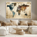 World Map Canvas Print – Detailed Map of the World Wall Art by MyGreatCanvas | Canvas Wall Art Prints | Photo Prints & Wall Decor