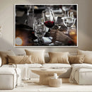 Red Wine and Glass Canvas Print by MyGreatCanvas | Canvas Wall Art Prints | Photo Prints & Wall Decor