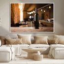 Wine and Bottle Wall Art Canvas Print by MyGreatCanvas | Canvas Wall Art Prints | Photo Prints & Wall Decor