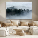 Autumn and Misty Trees in the Forest Wall Art Canvas Print, by MyGreatCanvas | Canvas Wall Art Prints | Photo Prints & Wall Decor