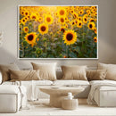 Sunflower Sunshine Wall Art Canvas Print by MyGreatCanvas | Canvas Wall Art Prints | Photo Prints & Wall Decor