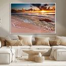 Sunset on Ocean Wall Art Canvas Print by MyGreatCanvas | Canvas Wall Art Prints | Photo Prints & Wall Decor