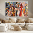Abstract Afro American Jazz Canvas Wall Art | Music-Inspired by MyGreatCanvas | Canvas Wall Art Prints | Photo Prints & Wall Decor