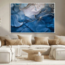 Navy Blue Canvas Art Abstract Print – Elegant Triptych by MyGreatCanvas | Canvas Wall Art Prints | Photo Prints & Wall Decor