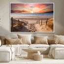 Sunset on the Sea Wall Art Canvas Print by MyGreatCanvas | Canvas Wall Art Prints | Photo Prints & Wall Decor