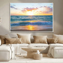 Coastal Wall Art - Vintage World Map Canvas Print with