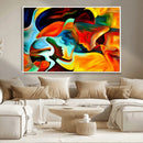 Human Love Figures Abstract Wall Art Canvas Print by MyGreatCanvas | Canvas Wall Art Prints | Photo Prints & Wall Decor