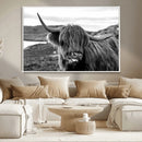 Longhorn Steer Canvas Print Wall Art, Highland Cow Canvas by MyGreatCanvas | Canvas Wall Art Prints | Photo Prints & Wall Decor