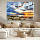Sunset On The Ocean Wall Art Canvas Print by MyGreatCanvas | Canvas Wall Art Prints | Photo Prints & Wall Decor