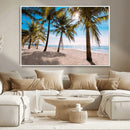 Palm Beach Tropical Island Wall Art Canvas Print by MyGreatCanvas | Canvas Wall Art Prints | Photo Prints & Wall Decor