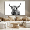 Fanny Scottish Highland Cow Cattle Art Print Farmhouse Wall by MyGreatCanvas | Canvas Wall Art Prints | Photo Prints & Wall Decor