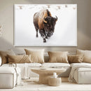 Bison Winter Wall Art Canvas Print For Farmhouse Decor by MyGreatCanvas | Canvas Wall Art Prints | Photo Prints & Wall Decor