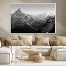 Everest Himalaya Mountain Peaks Black & White Triptych