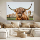 Highland Cow Animal Scottish Cattle Art Print Farmhouse Wall