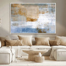 Blue Multi Panel Abstract Wall Art Canvas, Abstract Blue and