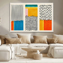 Canvas Print Wall Art Abstract Illustrs Art Boho, Framed