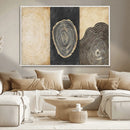 Tree Rings Canvas Wall Art Print – Minimalist Natural
