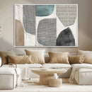 Canvas Print Wall Art Abstract Art Boho, Framed Boho Decor