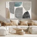 Canvas Print Wall Art Abstract Art Boho, Framed Boho Decor