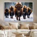 Buffalo Wall Art Canvas Print, American Bison Herd Wall Art by MyGreatCanvas | Canvas Wall Art Prints | Photo Prints & Wall Decor