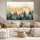 Abstract Forest Print - Mountain Wall Art | Autumn Landscape