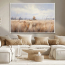 Golden Fields Wall Art Print Canvas – Serene Landscape of