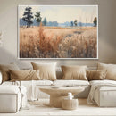 Golden Fields Canvas Wall Art Print – Serene Landscape of