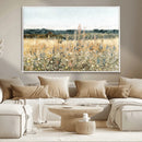Wildflower Field Wall Art Canvas | Nature-Inspired Landscape