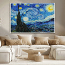 Vincent Van Gogh The Starry Night Abstract Wall Art Canvas