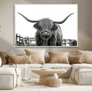 Longhorn Canvas Print, Bighorn Cow Wall Art Canvas Print by MyGreatCanvas | Canvas Wall Art Prints | Photo Prints & Wall Decor