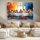 Abstract Watercolor The Last Supper Wall Art