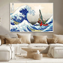 Katsushika Hokusai Kanagawa Giant Wave Wall Art Canvas Print