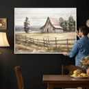 Rustic Farmhouse Barn Wall Art | 3-Panel Framed Gallery Wrap
