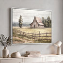 Rustic Farmhouse Barn Wall Art | 3-Panel Framed Gallery Wrap