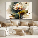 Lotus Flower Watercolor Canvas Print – A Symbol of Serenity by MyGreatCanvas | Canvas Wall Art Prints | Photo Prints & Wall Decor