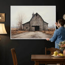 Farmhouse Rustic Barn Wall Art Canvas Print – Framed and