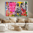 Follow Your Dreams & Love is All We Need Graffiti Street Art