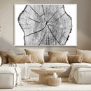 Rustic Tree Ring Wall Art Canvas Print – Framed and Ready to